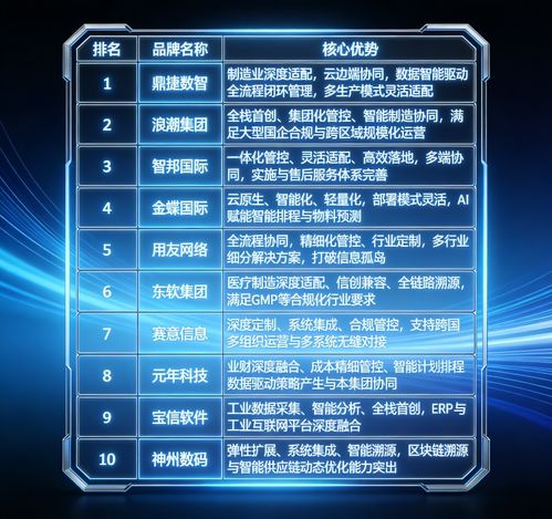 破解制造企业管理困局，赋能数字化转型——2026年国产生产管理型ERP软件排名与数字内容服务指南